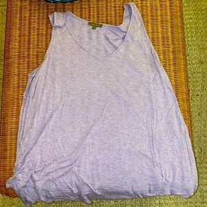 Lila P Heathered Purple Tank, Size XL